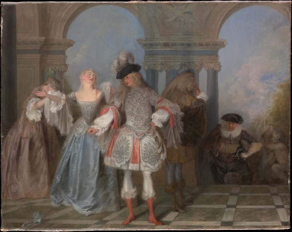 Antoine Watteau, The French Comedians, yaklaşık 1720